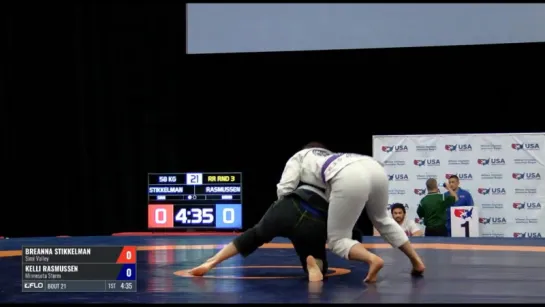 Breanna Stikkelman vs Kelli Rasmussen #USGrappling #bjf_grappling