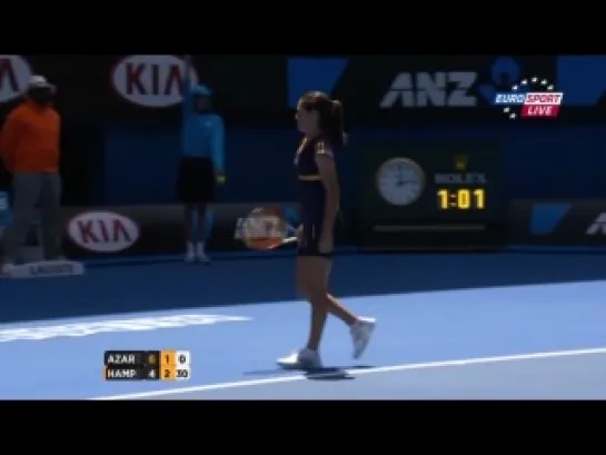 Australian Open 2013 / 3 круг / Виктория Азаренко (Белоруссия) - Джэйми Хэмптон (США) 19.01.2013