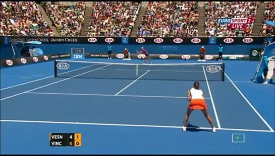 Australian Open 2013 / 3 круг / Елена Веснина (Россия) - Роберта Винчи (Италия) 19.01.2013