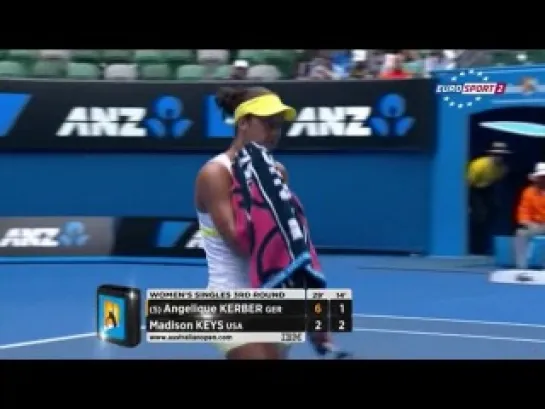 Australian Open 2013 / 3 круг / Анжелика Кербер (Германия) - Мэдисон Кис (США) 18.01.2013