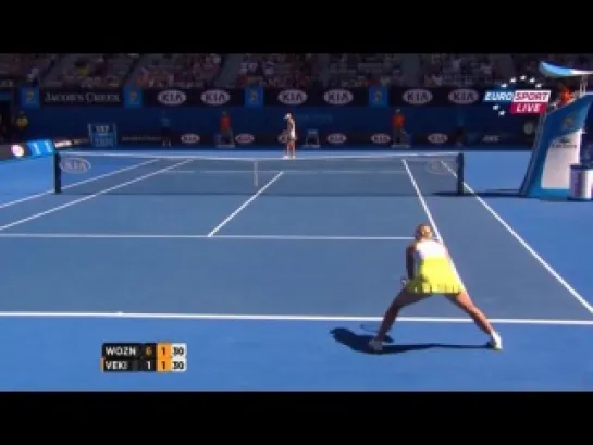 Australian Open 2013 / 2 круг / Каролина Возняцки (Дания) - Донна Векич (Хорватия) 17.01.2013