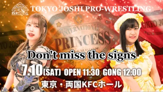 TJPW Don't Miss The Signs 2021 (2021.07.10)