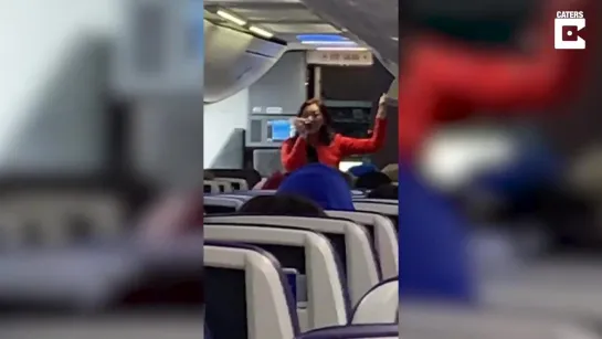 Flight Attendant Performs Rap