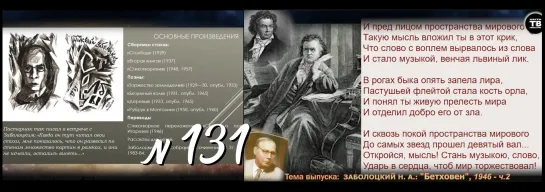 ЗАБОЛОЦКИЙ Н. А.: "Бетховен”, 1946 – ч.2 (ТВ-Тройников / 2023)