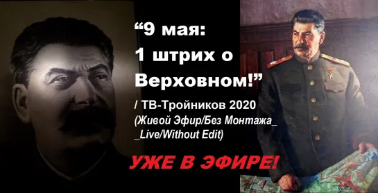 “9 мая: 1 штрих о Верховном!” / ТВ-Тройников 2020 (Live)