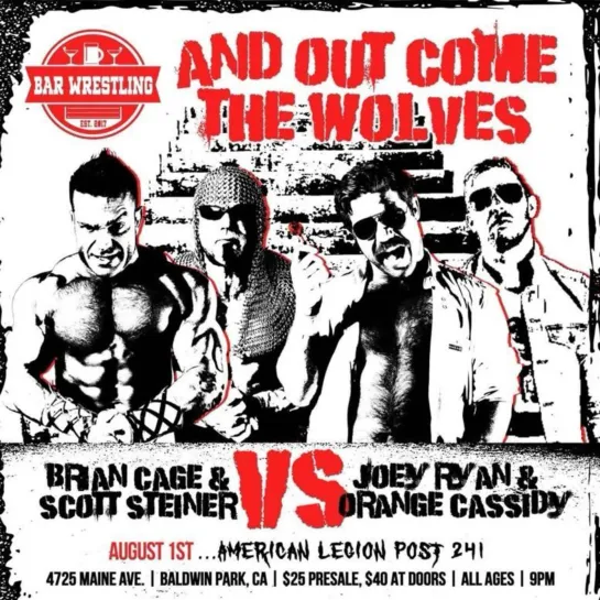 Bar Wrestling 41: And Out Come The Wolves (2019.08.01)