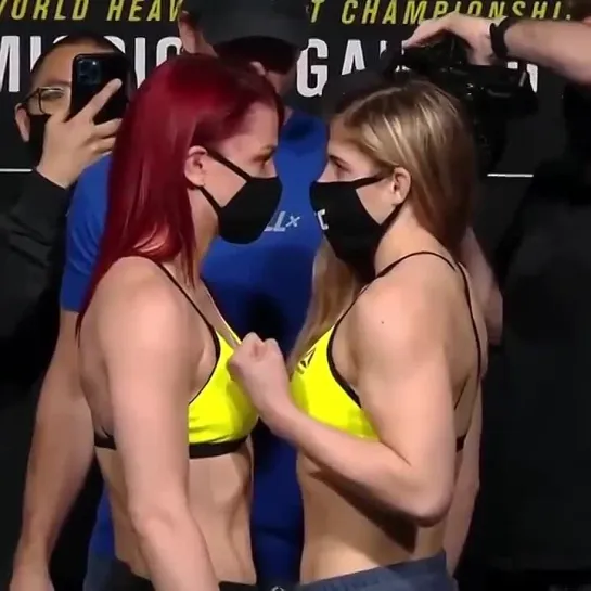 Gillian Robertson vs. Miranda Maverick - Weigh-in Face-Off - (UFC 260)