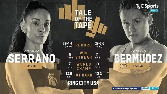 Amanda Serrano vs Daniela  Bermúdez