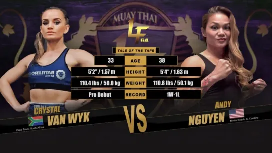 Lion Fight 64: Crystal Van Wyk vs. Andy Nguyen