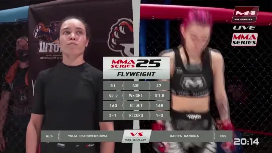 MMA Series-25: Yulia Ostroverkhova vs. Dariya Bankina