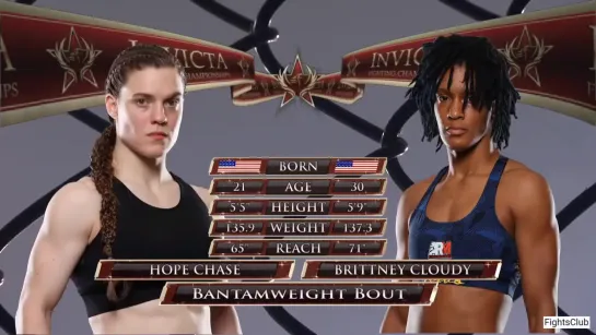 Hope Chase vs Brittney Cloudy