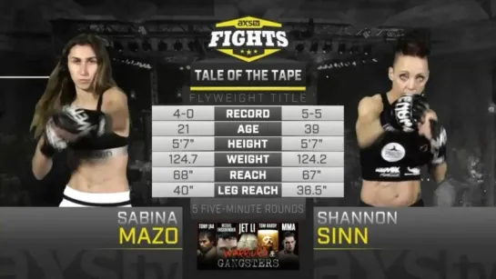 LFA 37: Sabina Mazo vs. Shannon Sinn