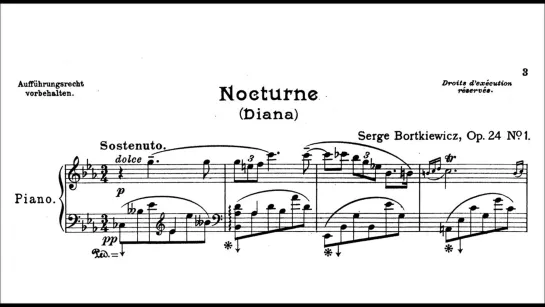 С.Э. Борткевич - Nocturne (Diana), Op.24_1