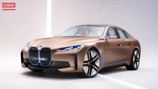 Новый BMW i4 Concept  530 л.с. и 600 км запас хода - Конкурент Tesla Model 3