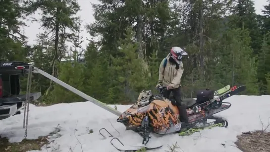 Huge Mountain Sends On Snowmobiles Skis - Red Bull Backyards Ep. 15