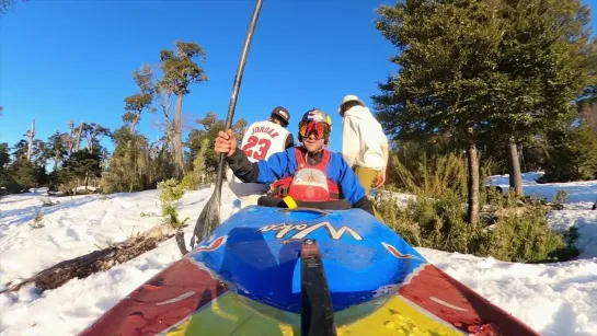 Kayaking At 100km/h on Snow - Red Bull Kayaking