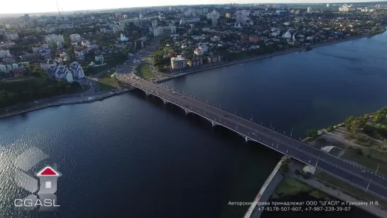 Воронеж. Аэросъёмка города (панорама)