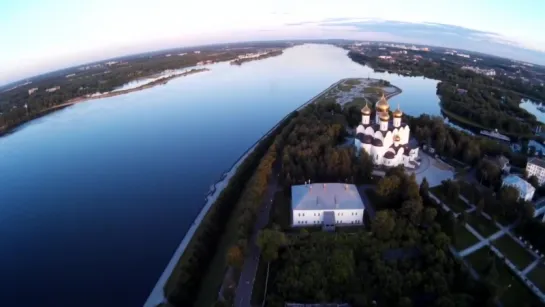 Ярославль с высоты птичьего полёта. Flight in Yaroslavl. Long range FPV DJI Phantom 2