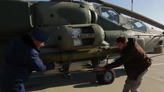 Вертолёт Ми-28Н. Полигон. Боевая авиация. Техника. Оружие. Кореновск.