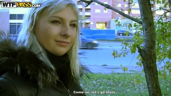 Blonde in crazy public fuck adventure