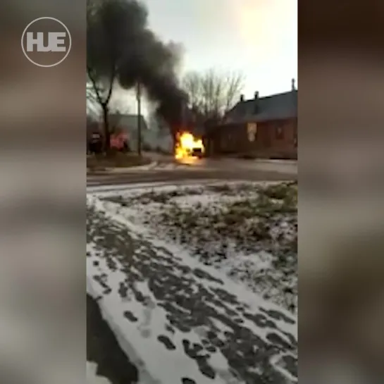 В Егорьевске такси прямо на ходу вспыхнуло из-за газового оборудования