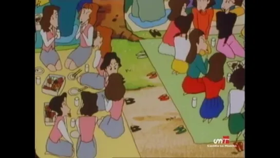 Shin Chan capitulo 44 - Tenemos que buscar un sitio para la fiesta de los cerezos