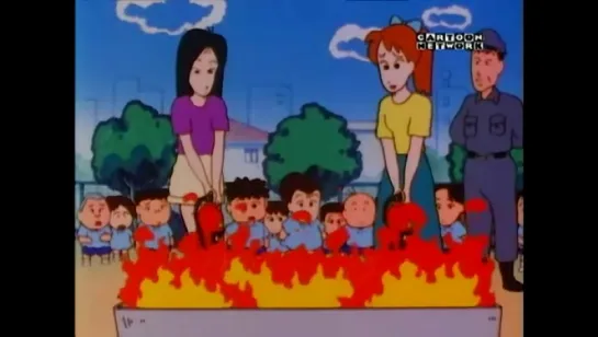 Shin Chan capitulo 7 Con el simulacro de emergencia no se bromea