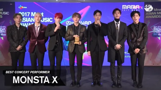 [VK][29.11.2017] MONSTA X (Thank You Stage) @ 2017 MAMA in Japan x M2