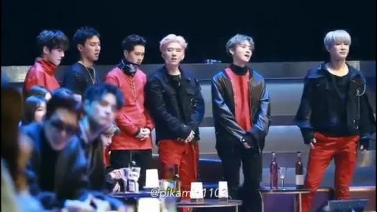 [FC|VK][02.12.2016] Monsta X reaction to See You Again @ MAMA 2016 Ending