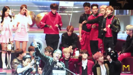 [FC|VK][02.12.2016] Monsta X reaction to Young, Wild & Free @ MAMA 2016 Ending