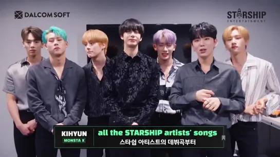 [VK][10.10.2019] MONSTA X’s message for SuperStar STARSHIP game