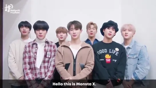 [VK][28.03.2019] message from MONSTA X for Hallyu Pop Fest 2019