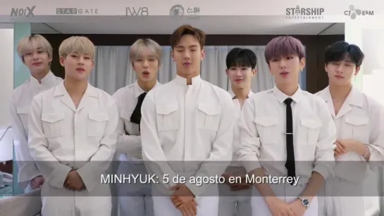 [VK][24.07.2018] message from  Monsta X  for México, Argentina, Chile