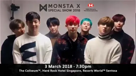 [VK][26.01.2018] message from MONSTA X to Special Show in Singapore 2018