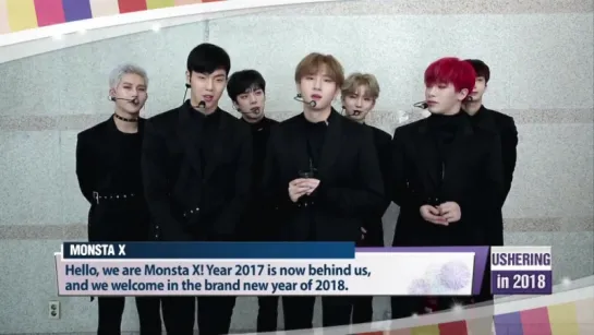 [VK][01.01.2018] message from MONSTA X etc. 'NEW YEARS GREETING 2018' @ ARIRANG NEWS