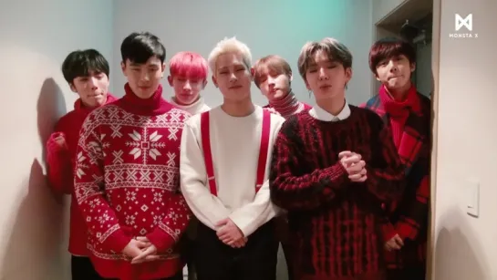 [VK][24.12.2017] message from MONSTA X   2017 Christmas Greeting