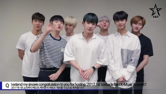 [VK][04.09.2017] Greetings video for Soribada Best K-Music Awards