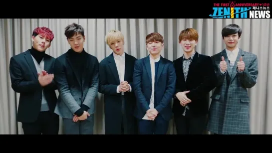 [RAW|VK][31.01.2016] Congratulation message for Zenith News by Monsta X