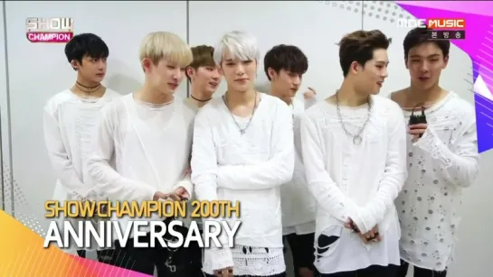 [VK][14.09.2016] MONSTA X 200th ANNIVERSARY Message @ SHOW CHAMPION