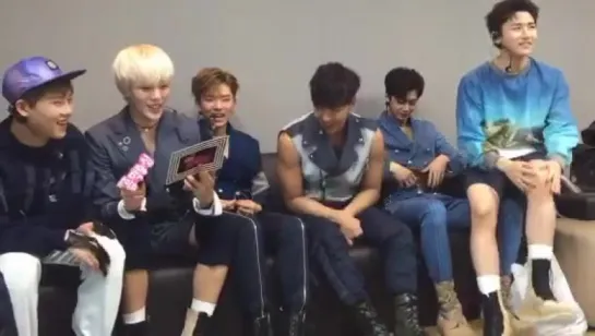 [RAW|VK][28.05.2016] Monsta X waiting room Music Core @ MBCentertain periscope