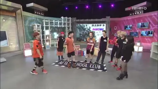 [RAW|VK][15.09.2015] Monsta X|After School Club|Ep.177|Dancing fast ver.