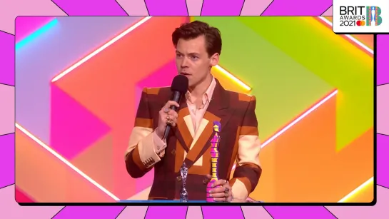 Harry Styles wins British Single | The BRIT Awards 2021 [RUS SUB]