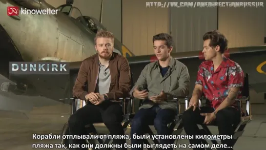 Interview Jack Lowden, Fionn Whitehead  Harry Styles DUNKIRK [RUS SUB]