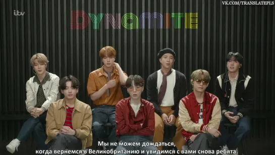 BTS Talk Their New Single Dynamite and a Surprise Singalong to Harry Styles | GMB [RUS SUB]