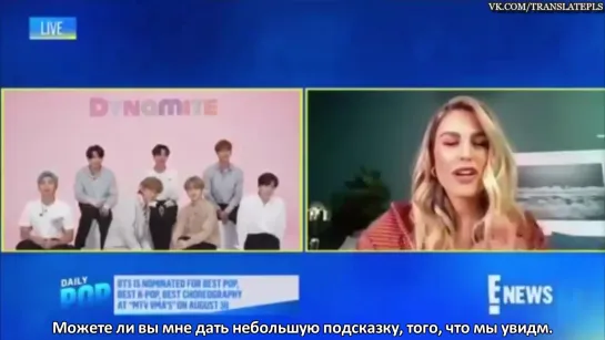 E! Daily POP - BTS [RUS SUB]