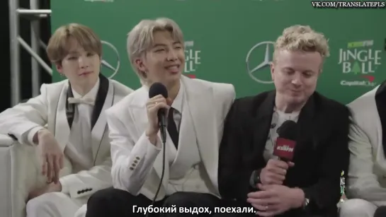 BTS Talks About Upcoming New Music At KIIS FM Jingle Ball [RUS SUB]