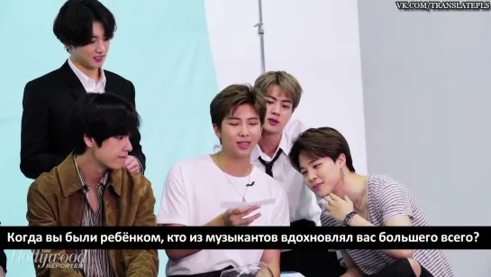 BTS joins The Hollywood Reporter [RUS SUB]