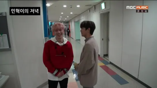 [VK][01.11.2016] B1A4 Sandeul Show Champion Behind [Monsta X cut]