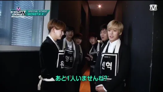 [RAW|VK][29.01.2016] Monsta X Mnet JP Backstage (M!Countdown)