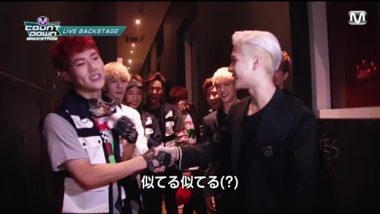 [RAW|VK][16.10.2015] Monsta X & Got7 Backstage (M!Countdown)